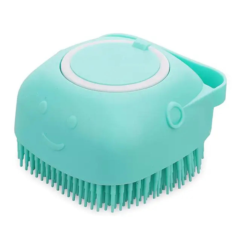 Pet Bath Brush Dog Cat Massage Shampoo Dispenser Silicone Pet Hair Comb Grooming Tool Puppy Hair Removal Brushes Pets Supplies