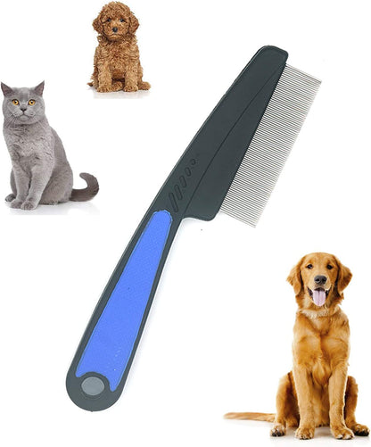 Flea Comb for Dogs, Lice Combs,Tick Comb, Cat Flea Combs with Durable Teeth for Removing Tear Stains, Fleas, Dandruff, Lice by